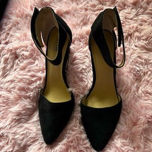 Black wedge heels size 9
